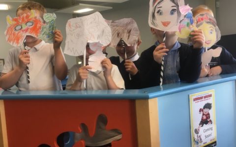 Our foundation children go to the library