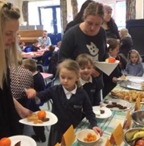 Reception's big breakfast