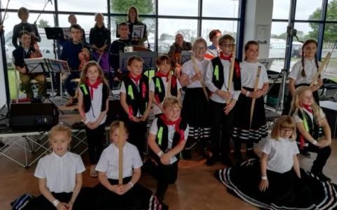 Our dancers entertain the crowds at the Southwell Folk Festival