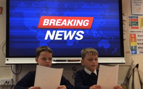 Our children create their very own news report